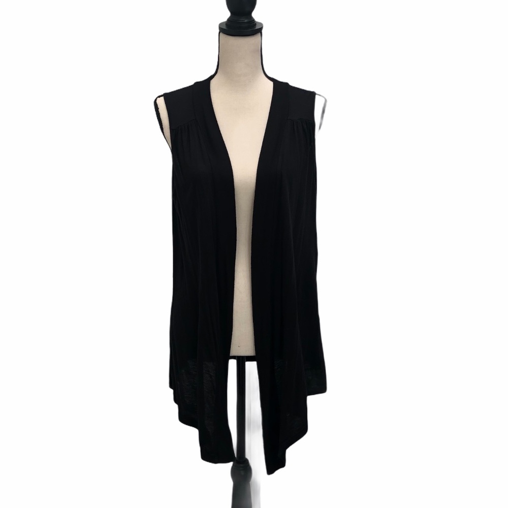 SPLENDID BLACK SUPIMA COTTON & MODAL VEST SIZE LARGE